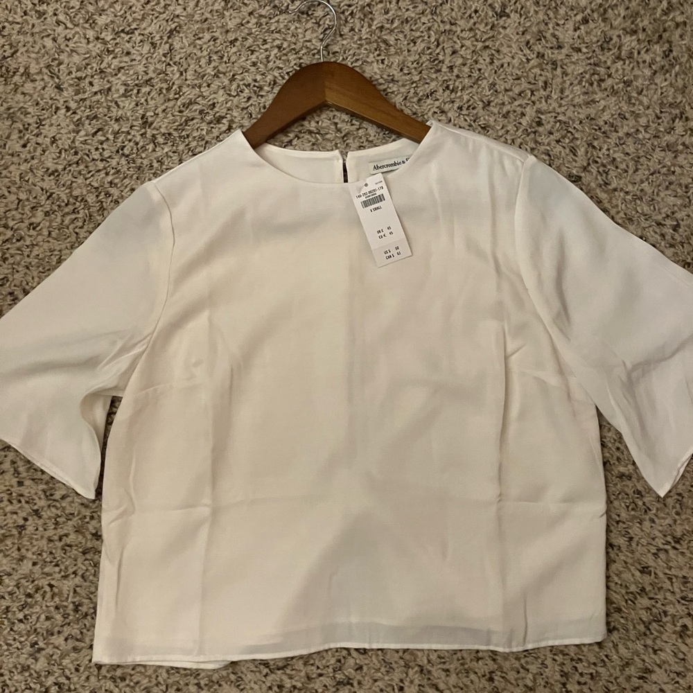 Abercrombie & Fitch | Crinkle Texture Woven Tee - Sz XS